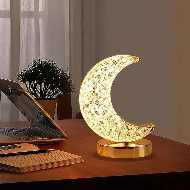 Blyss 3D Crystal LED Night Light | Touch Dimming, Rechargeable