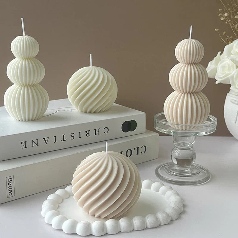 Auralithis - Creative Geometric Scented Candle Golf Ball Design Decoration
