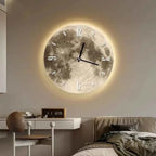 Luna LED Wall Clock | Ambient Glow, Silent Quartz Movement