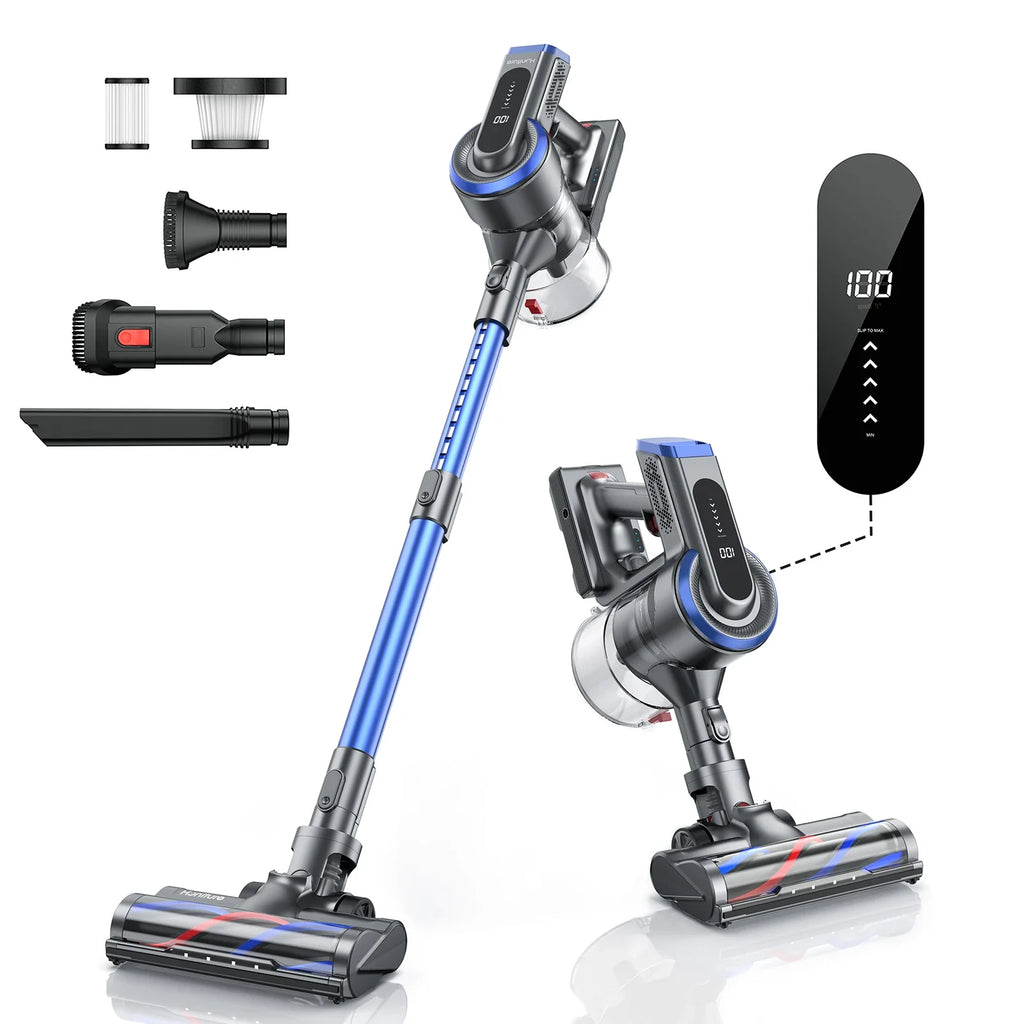 Florian - Cordless Vacuum Cleaner 450W with Removable Battery and Touchscreen