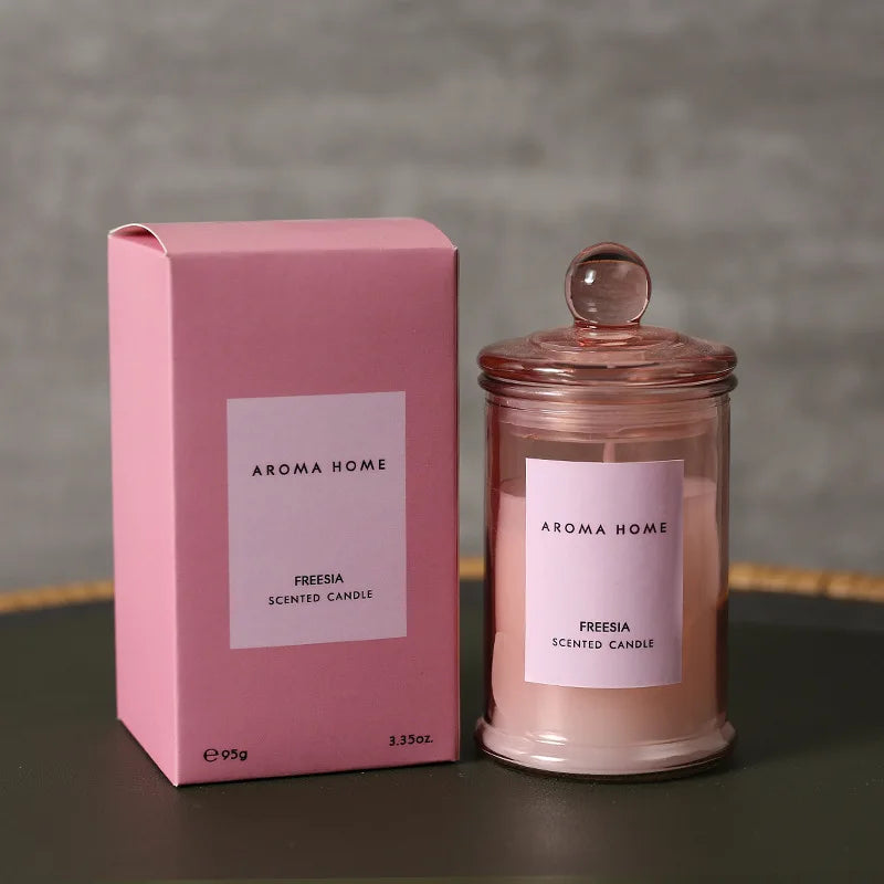 Domivira - Old-fashioned Scented Candle Glass Soy Wax Aromatherapy