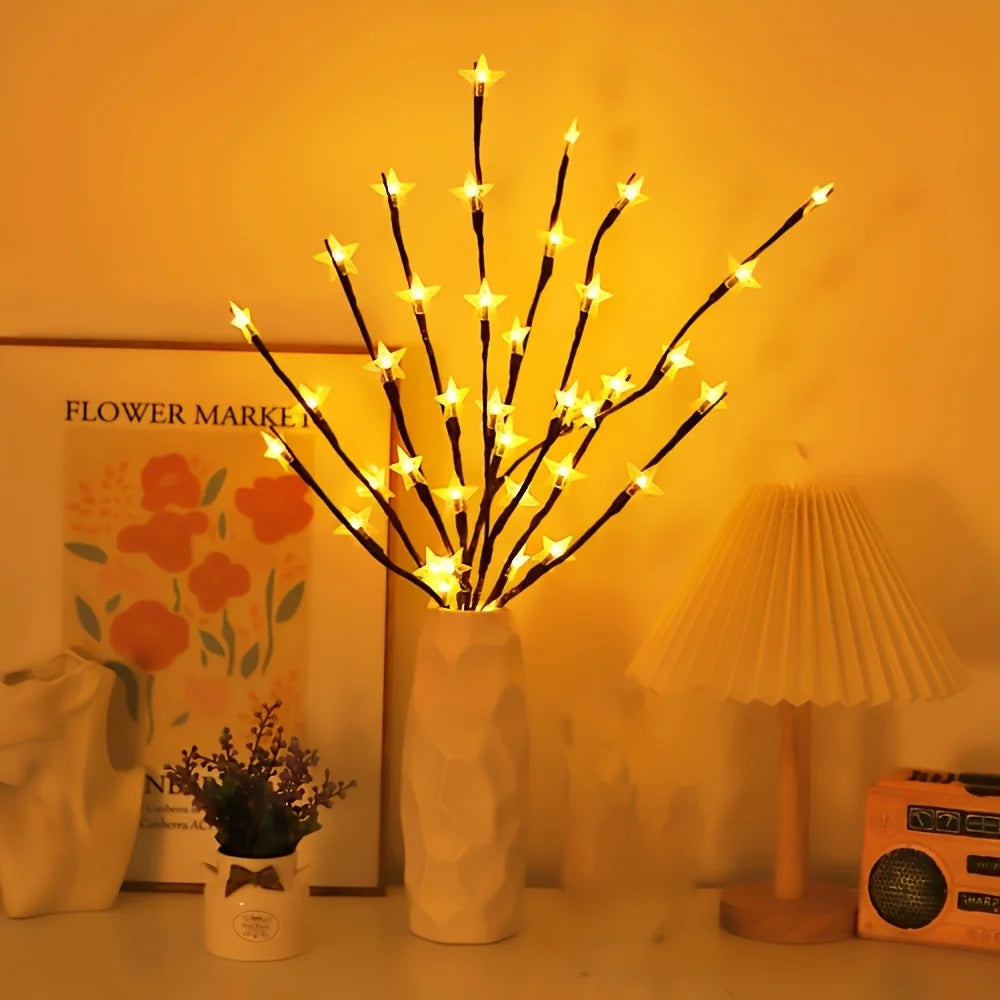 Elunara – LED Ceiling Decoration with Stars and Moons on Battery (20 Lights)