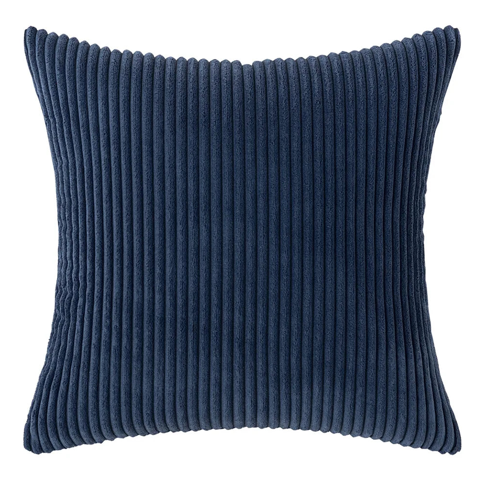 Elviron - Corduroy Striped Decorative Pillow Cover