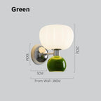 Bello Pumpkin Wall Lamp | Sculpted Glass & Metal Sconce