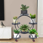 Bela Metal Plant Stand | 6-Tier with Wheels, Indoor & Outdoor Use