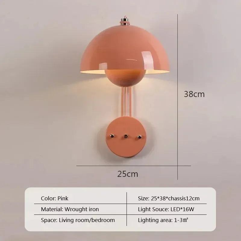 Norvyn – Minimalist Nordic LED Wall Lamp Multicolor Iron Sconce