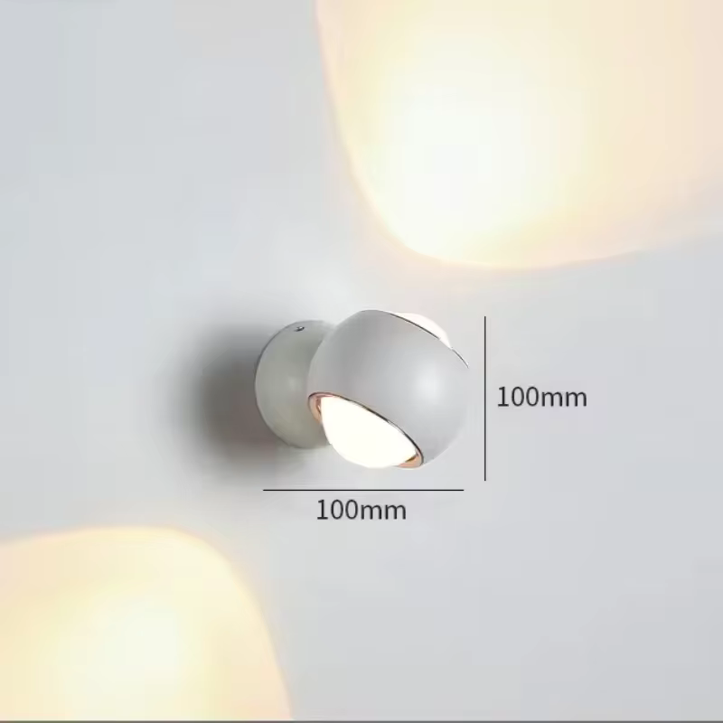 Cino Wandlamp | Metaal met Kristalglas, Up & Down Licht