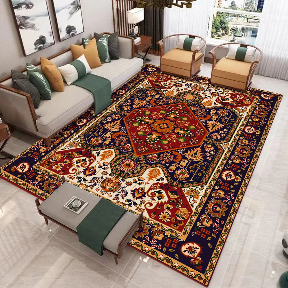 Vandir - Retro Large Non-Slip Washable Soft Rug