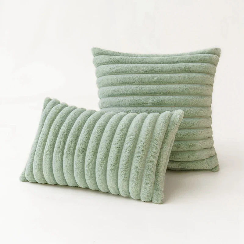 Esméa - Plush Decorative Pillow Cover Faux Fur 30x50 Or 45x45 Cm