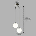 Luma Pendant Light | Nordic Glass Globe, Adjustable Height