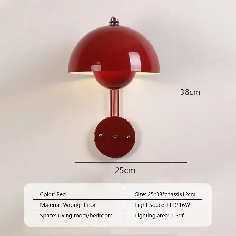 Norvyn – Minimalist Nordic LED Wall Lamp Multicolor Iron Sconce