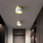 Bello Ceiling Light | Genuine Marble & Brushed Metal Finish