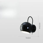 Bello Wall Lamp | Adjustable Dome Shade, Iron Construction