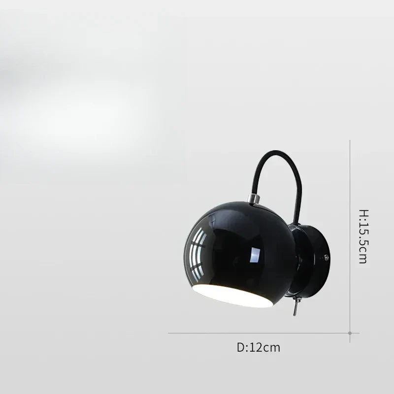 Bello Wall Lamp | Adjustable Dome Shade, Iron Construction