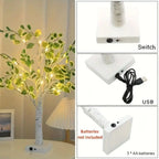 Sylvara – LED Birch Leaf Ambient Lighting on Battery