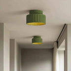 Bello Ceiling Light | Ribbed Resin, Warm Ambient Glow