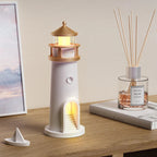 Lighthouse Moon Projection Night Light, Rechargeable Battery, Motion Sensor, LED Light