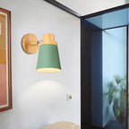 Norven – Modern LED Wall Lamp E27 Wood Metal