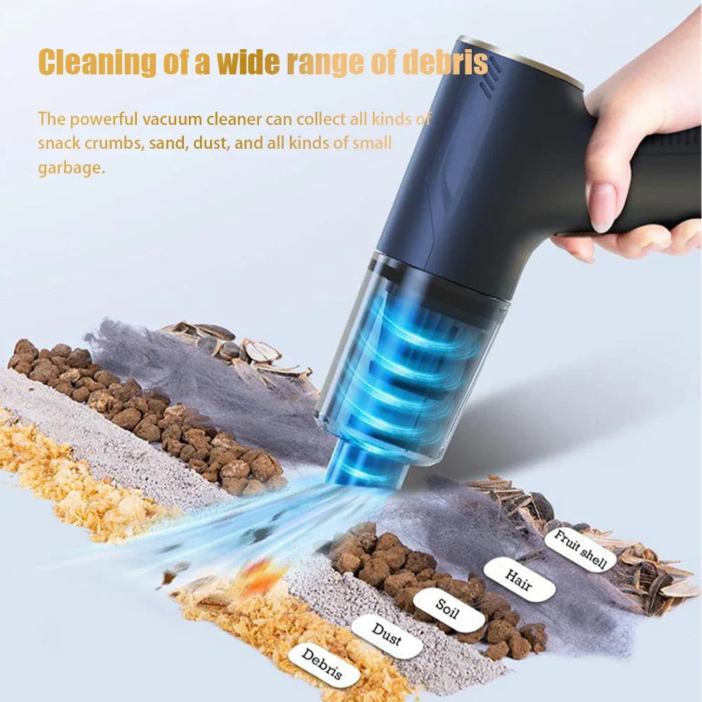 Virelto - Cordless Car Handheld Vacuum Cleaner 98000Pa Powerful Suction