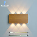 Belo Wall Lamp | Wireless Touch Control, Wood-Grain Design