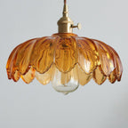 Bela Pendant Light | Floral Glass Design, E27 Fitting