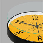 ScandiClock: Minimalistic Wall Clock in Black and White with Precise Quartz Mechanism – for Modern Living Spaces