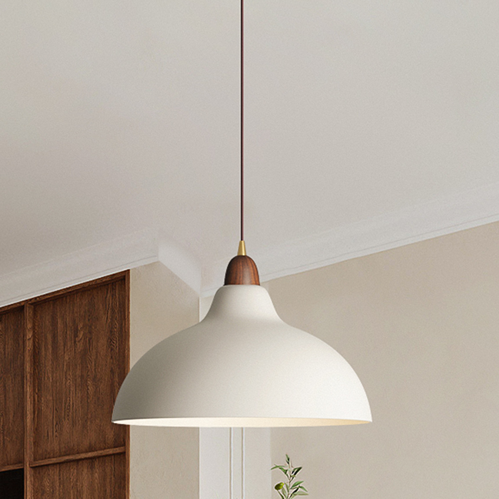ScandiHolz: Scandinavian Pendant Light made of Wood & Metal – for Kitchen & Dining Area