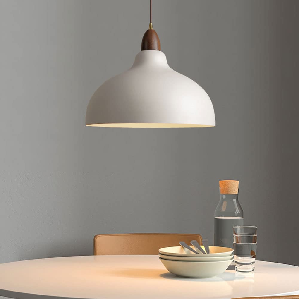 ScandiHolz: Scandinavian Pendant Light made of Wood & Metal – for Kitchen & Dining Area