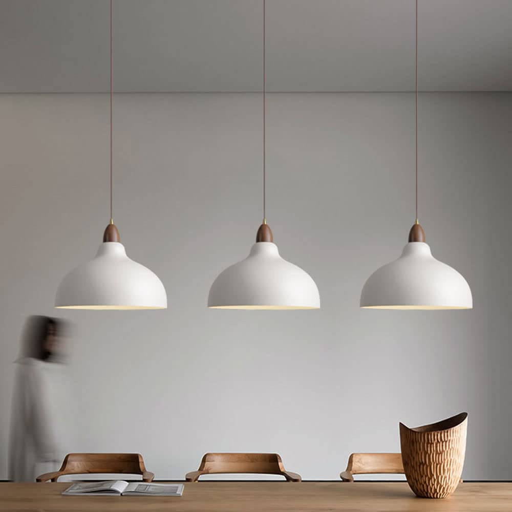 ScandiHolz: Scandinavian Pendant Light made of Wood & Metal – for Kitchen & Dining Area