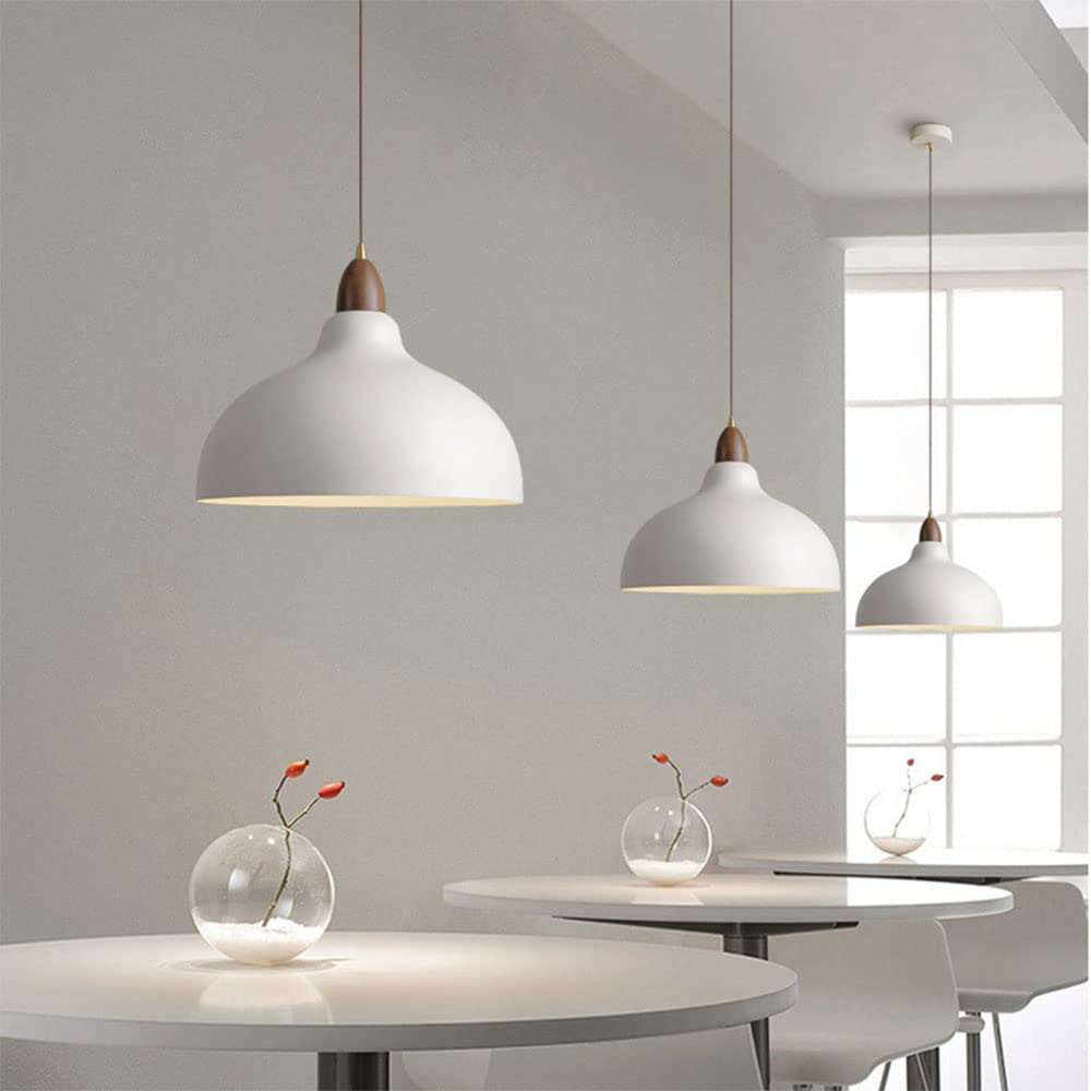 ScandiHolz: Scandinavian Pendant Light made of Wood & Metal – for Kitchen & Dining Area