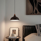ScandiHolz: Scandinavian Pendant Light made of Wood & Metal – for Kitchen & Dining Area