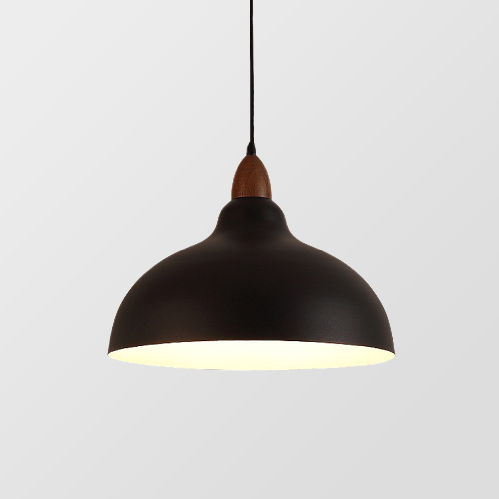 ScandiHolz: Scandinavian Pendant Light made of Wood & Metal – for Kitchen & Dining Area