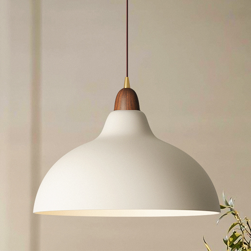 ScandiHolz: Scandinavian Pendant Light made of Wood & Metal – for Kitchen & Dining Area