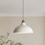 ScandiHolz: Scandinavian Pendant Light made of Wood & Metal – for Kitchen & Dining Area