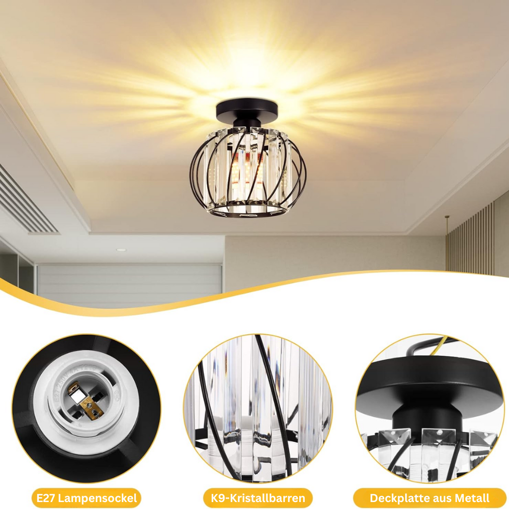 ScandiBall: Minimalist Pendant Light Glass Round – Elegant & Bright for Hallway & Living Room