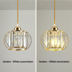 ScandiBall: Minimalist Pendant Light Glass Round – Elegant & Bright for Hallway & Living Room