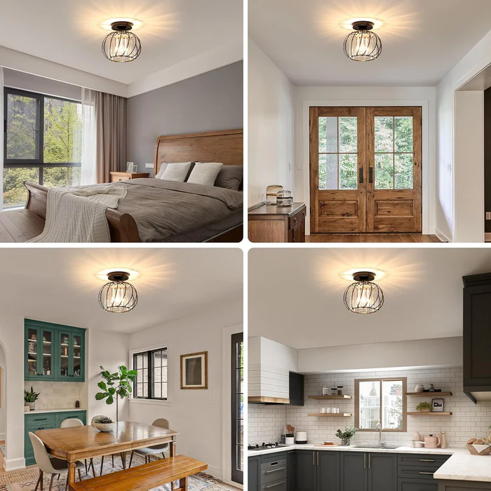 ScandiBall: Minimalist Pendant Light Glass Round – Elegant & Bright for Hallway & Living Room