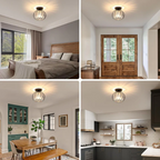 ScandiBall: Minimalist Pendant Light Glass Round – Elegant & Bright for Hallway & Living Room