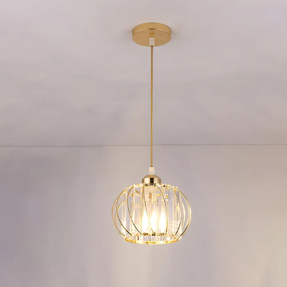 ScandiBall: Minimalist Pendant Light Glass Round – Elegant & Bright for Hallway & Living Room