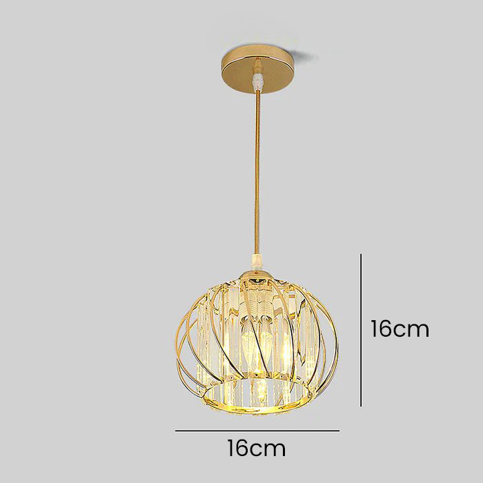 ScandiBall: Minimalist Pendant Light Glass Round – Elegant & Bright for Hallway & Living Room