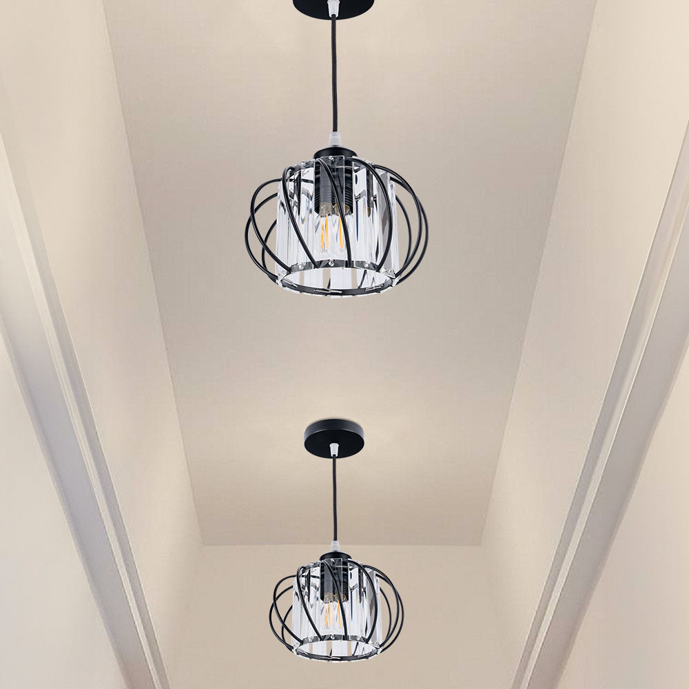 ScandiBall: Minimalist Pendant Light Glass Round – Elegant & Bright for Hallway & Living Room