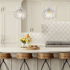 ScandiBall: Minimalist Pendant Light Glass Round – Elegant & Bright for Hallway & Living Room