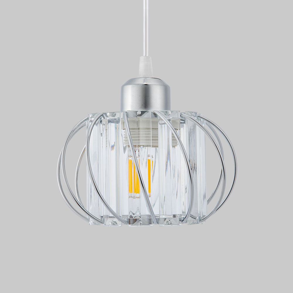 ScandiBall: Minimalist Pendant Light Glass Round – Elegant & Bright for Hallway & Living Room