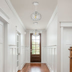 ScandiBall: Minimalist Pendant Light Glass Round – Elegant & Bright for Hallway & Living Room