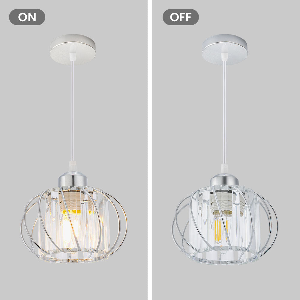 ScandiBall: Minimalist Pendant Light Glass Round – Elegant & Bright for Hallway & Living Room