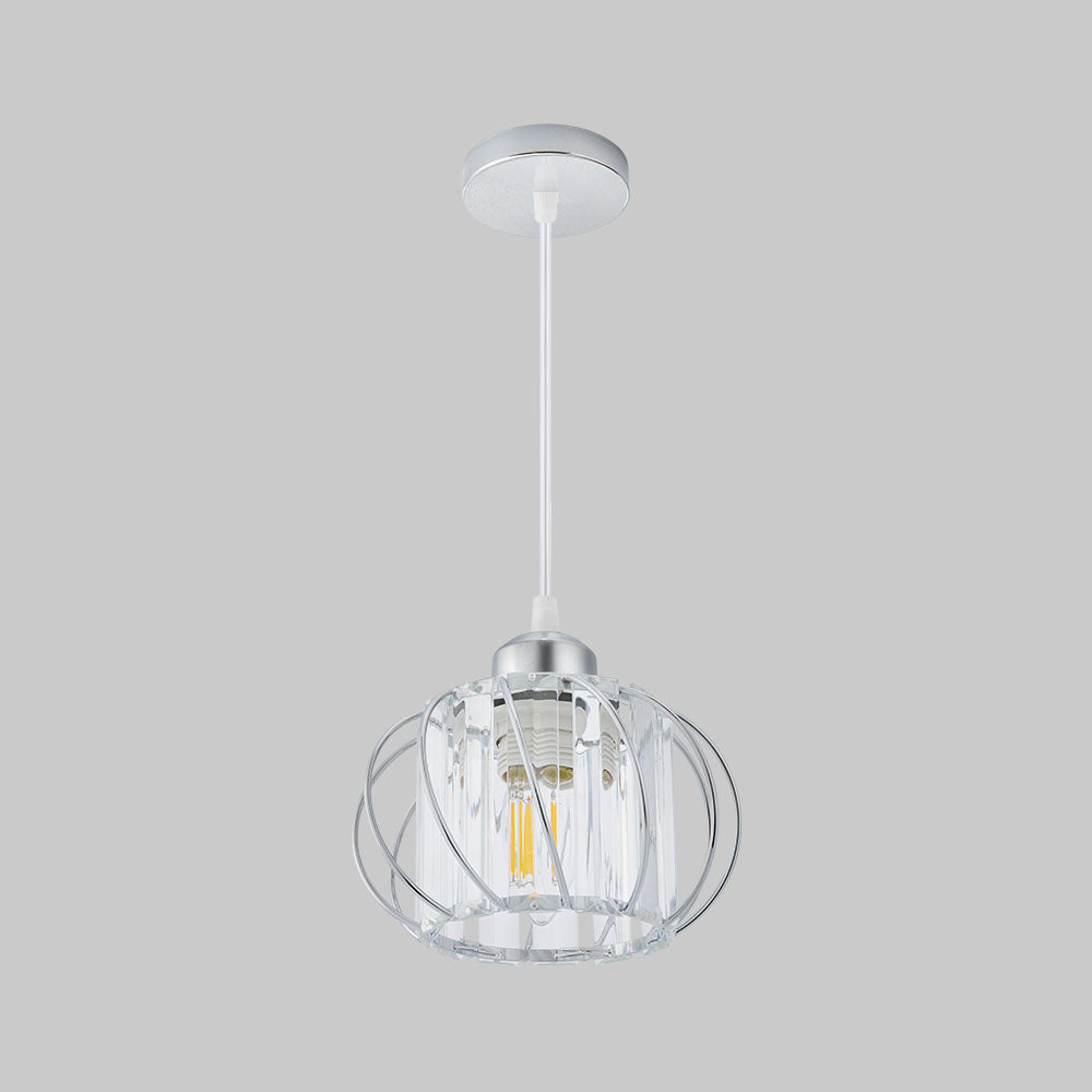 ScandiBall: Minimalist Pendant Light Glass Round – Elegant & Bright for Hallway & Living Room