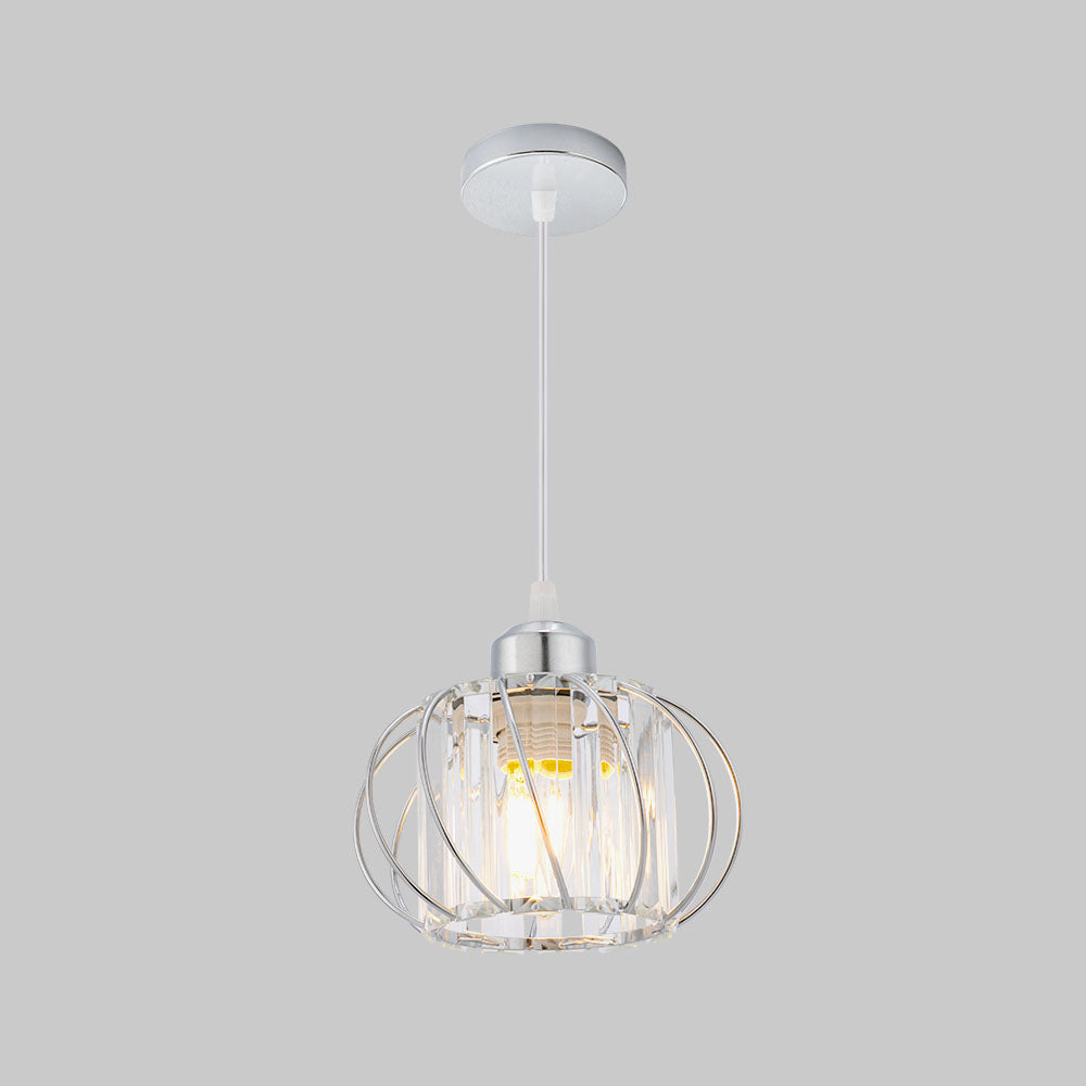 ScandiBall: Minimalist Pendant Light Glass Round – Elegant & Bright for Hallway & Living Room