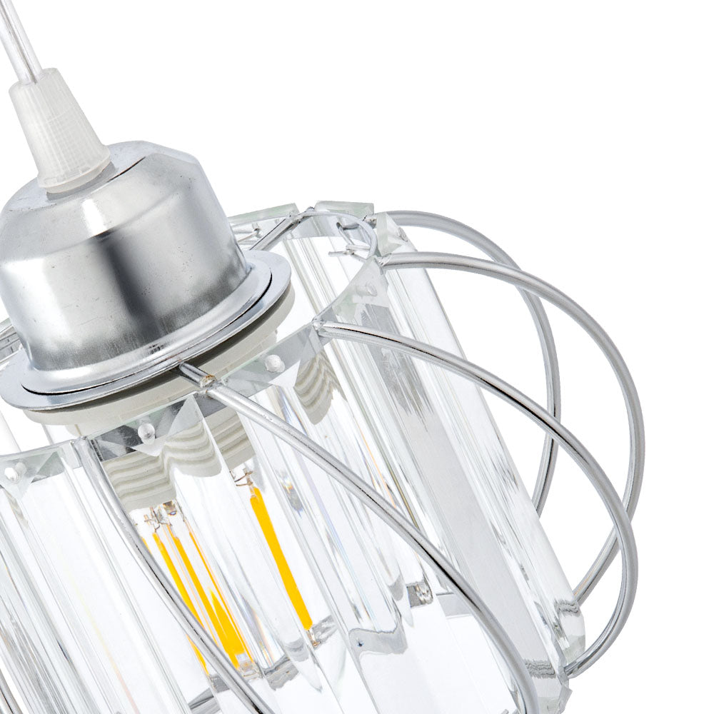 ScandiBall: Minimalist Pendant Light Glass Round – Elegant & Bright for Hallway & Living Room