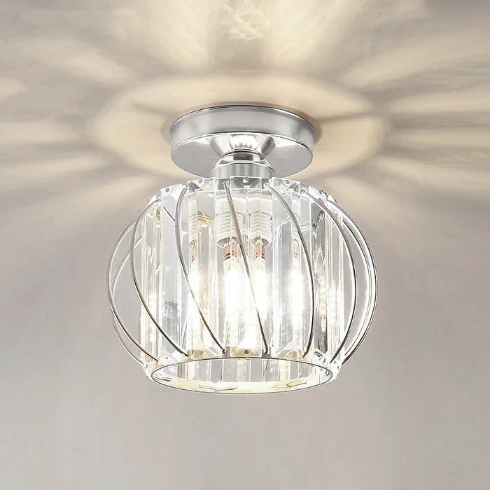 ScandiBall: Minimalist Pendant Light Glass Round – Elegant & Bright for Hallway & Living Room