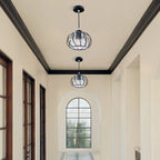 ScandiBall: Minimalist Pendant Light Glass Round – Elegant & Bright for Hallway & Living Room